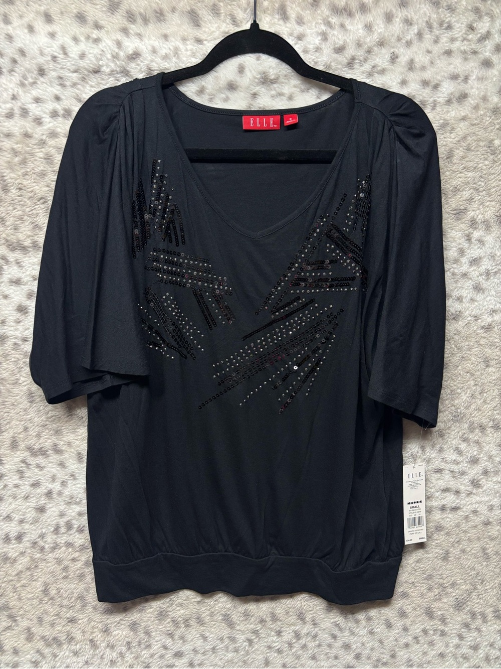 Y2K ELLE SLOUCH STUDDED TEE